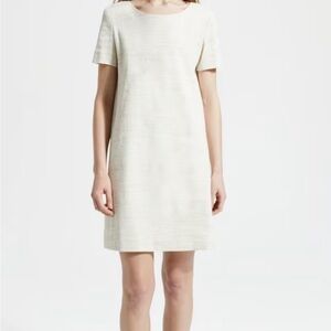 Panel Shift Dress in Sharkskin Crunch